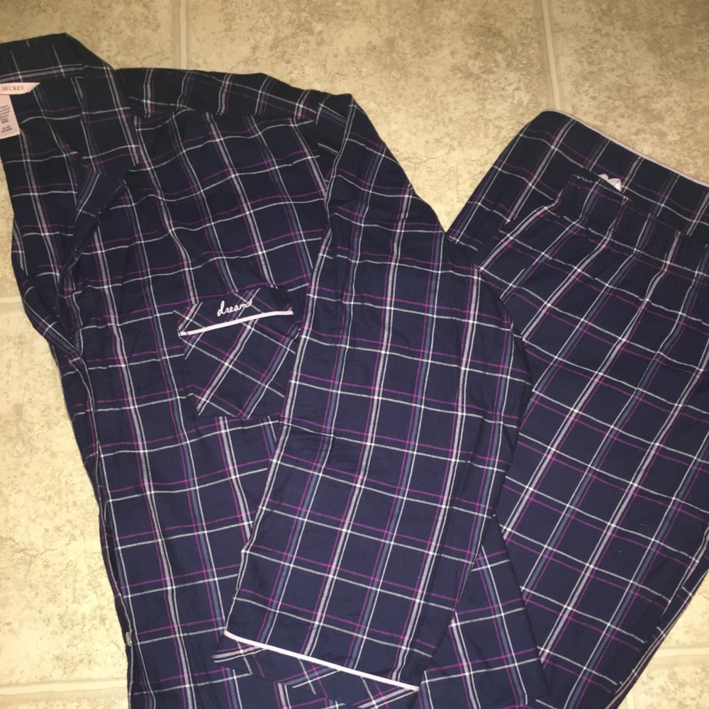 Victoria’s Secret light flannel pajamas